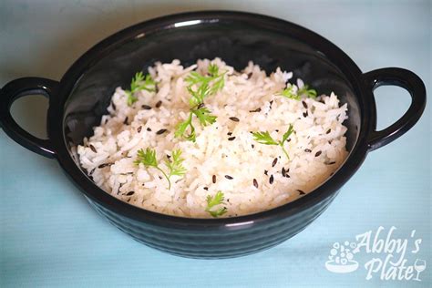 Indian Jeera Rice Cumin Rice Abbys Plate