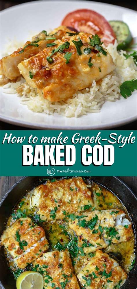 Easy Baked Cod Recipe With Lemon And Garlic The Mediterranean Dish
