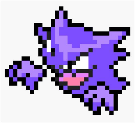 Pixel Art Pokemon Gengar Hd Png Download Transparent Png Image Pngitem