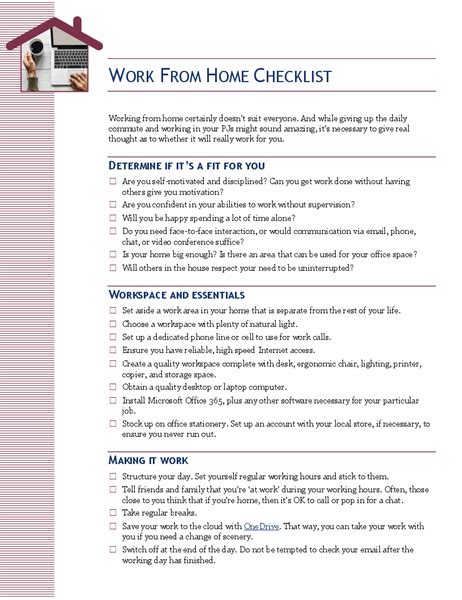 Home Office Setup Checklist Img Crabs