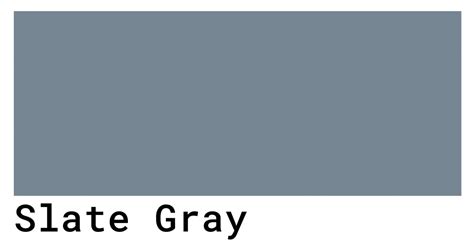 Slate Gray Color Codes The Hex Rgb And Cmyk Values That You Need