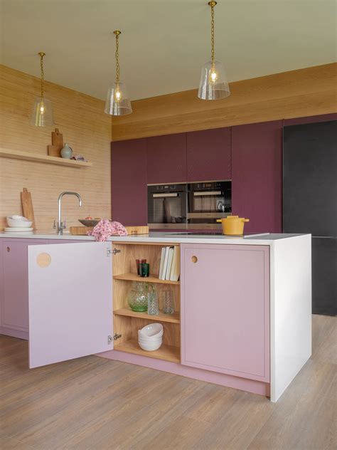 The Albert Bridge Kitchen Naked Doors Blog Bold Kitchen Purple
