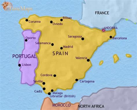 It shares land borders with wales to its west and scotland to its north. Spain and Portugal History 750 CE