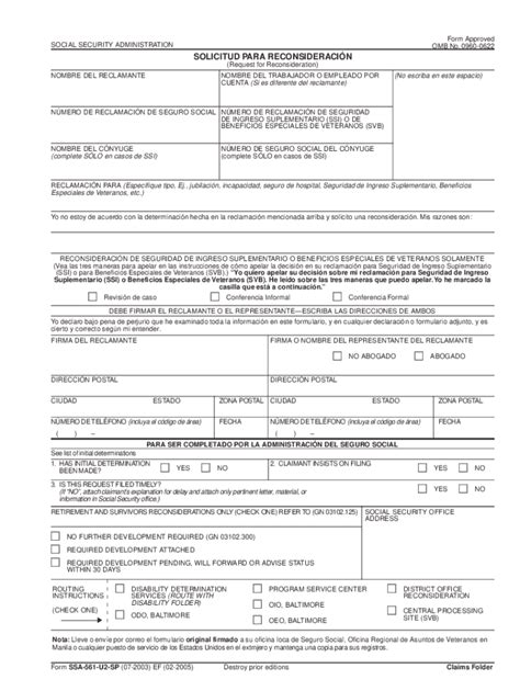 Form Ssa 561 U2 Instructions Complete With Ease Airslate Signnow