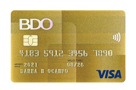 Apply For A Credit Card Bdo Unibank Inc