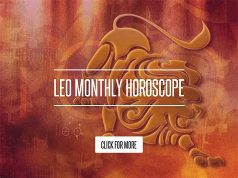 Leo Monthly Horoscope Lifestyle