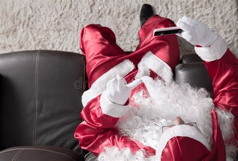 1511 Santa Claus Relaxing Home Stock Photos Free And Royalty Free