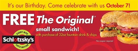 With the new schlotzsky's app, ordering food even faster is just the tip of the iceburg lettuce. Pinned October 3rd: Free sandwich with your chips & drink ...