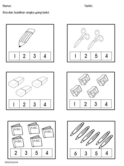 Latihan Matematik Prasekolah