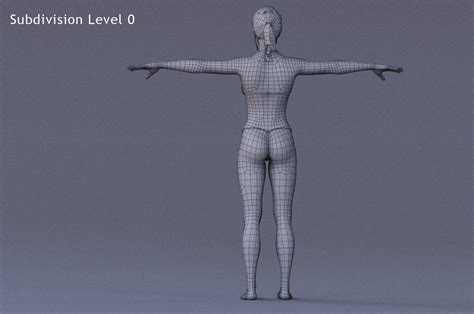 3d Model Female Full Body Rig Vr Ar Low Poly Rigged Cgtrader