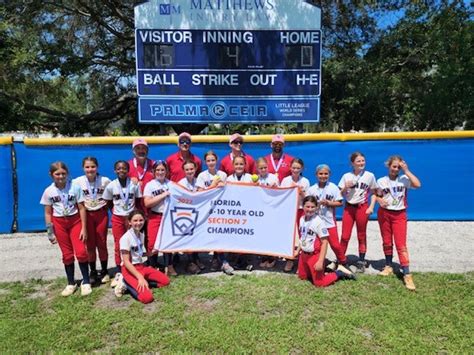 2022 10u All Star Softball District 6 Section 7 And State Champions