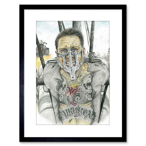 Mad Max Inked Icon Tattoo Tom Hardy W Maguire Framed Wall Art Print 9x7 In £14 99 Picclick Uk