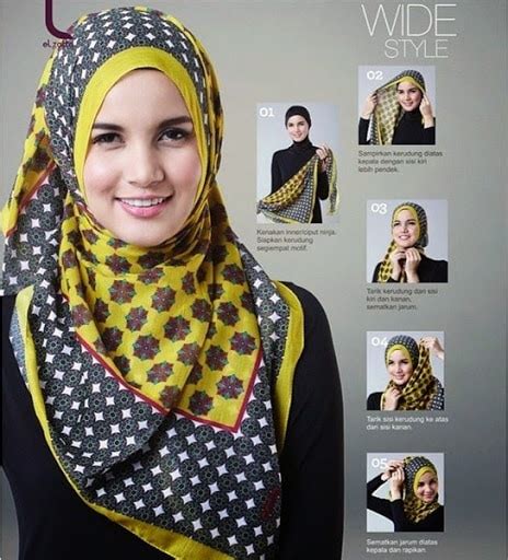 30 Model Hijab Segi Empat Simple Modern Terbaru 2017