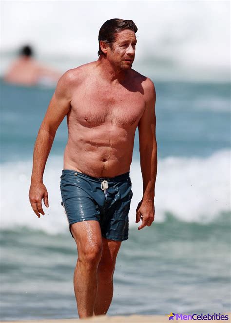 Simon Baker Shirtless And Huge Bulge In Wet Shorts The Male Fappening