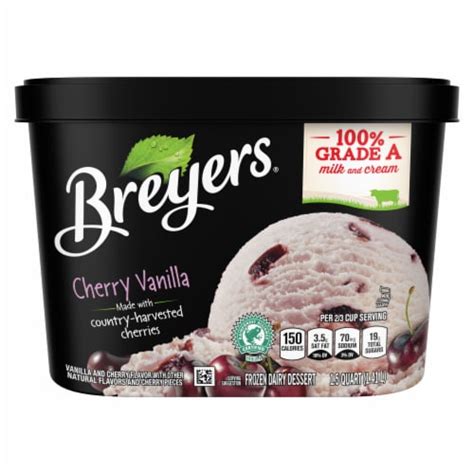 Breyers Cherry Vanilla Frozen Dairy Dessert Oz Kroger