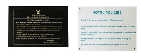 Hotel Room Rules For Guests