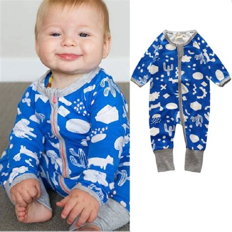 Baby Rompers Baby Boys Clothes Newborn Jumpsuits Zipper Girls Pajamas