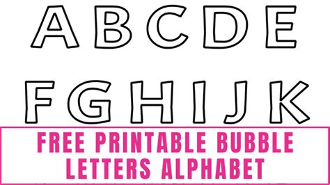 Free Printable Bubble Letters Alphabet Freebie Finding Mom