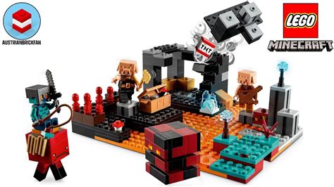 Lego Minecraft 21185 The Nether Bastion Speed Build Youtube