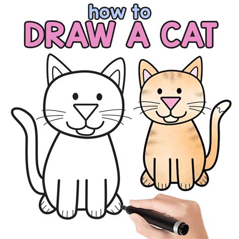 50 Easy Cat Drawing Ideas Step By Step Harunmudak