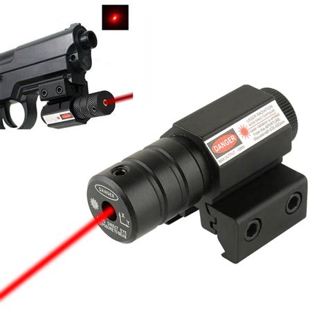 Tactical Compact Pistol Low Profile Rifle Red Laser Dot Sight Scope