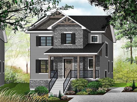 One storey house plans and their pros and cons. 3 Bedroom Transitional House Plan with a Small Footprint ...