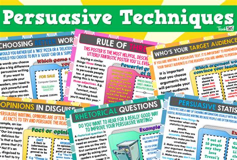 Persuasive Techniques Posters Teacher Resources And Classroom Games