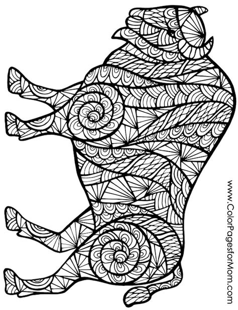Animals 67 Advanced Coloring Page