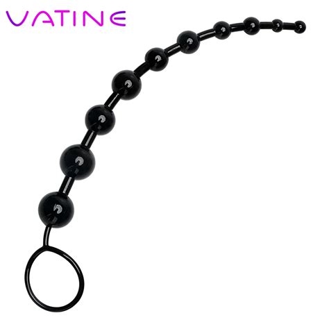 Vatine Silicone Long Anal Stimulator Erotic Toys Sex Toys For Men Women Adult Products Butt Plug