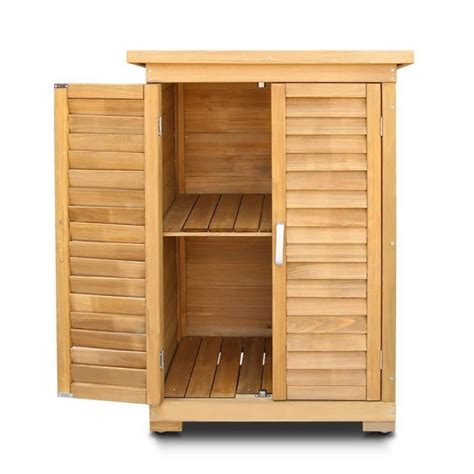Outdoor Wooden Storage Cabinet