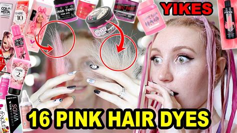 dying my hair pink using 16 different pink hair dyes to find the best pink hair dye part 2