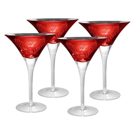 have to have it artland inc red brocade martini glasses set of 4 58 9 gold brocade