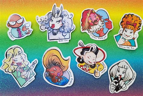 Drag Race Royalty Queens Vinyl Stickers Etsy Australia