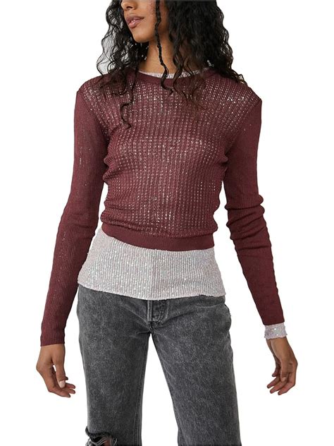 Free People Dylan Tweedy Pullover Sweater FREE SHIPPING Zappos Com