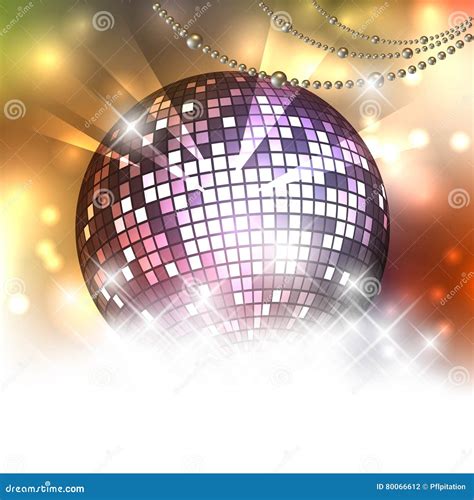 Sparkling Disco Ball Night Party Stock Vector Illustration Of Feel
