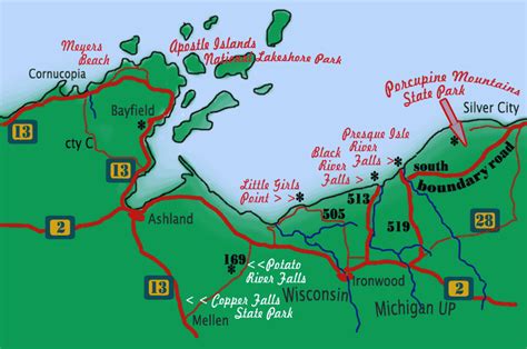 Upper peninsula of michigan snowmobile trail maps. Fall Color Tour Maps | Wisconsin Upper Peninsula