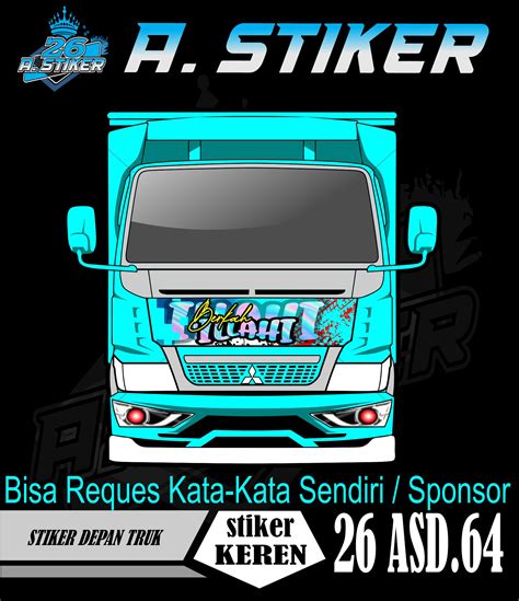 stiker cabin depan truk canter Stiker Blok Cabin Depan Truk Stiker