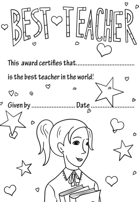 8 Of The Best Teacher Appreciation Coloring Pages Coloring Pages In