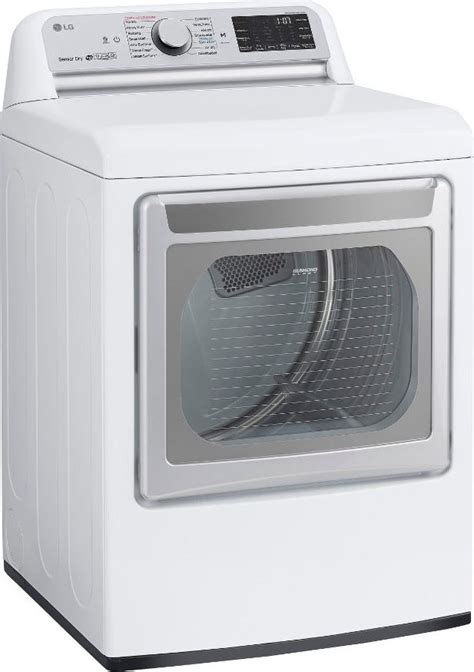 DLEX7800WE | LG 27 Inch Electric Dryer with TurboSteam - White
