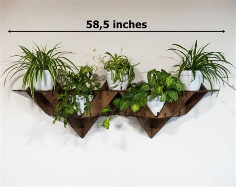 Hanging Plant Shelf Floating Shelf Wall Planter Indoor Art Etsy Canada