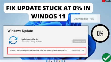 How To Fix Windows Update Stuck At 0 In Windows 11 Tutorial Youtube