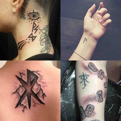 Sie müssen durch eine prüfung. Runen Tattoo - Bedeutung der geheimnisvollen Symbole und ...