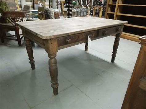 Reclaimed Antique 19th Century Victorian Pine Farmhouse Table Warwick