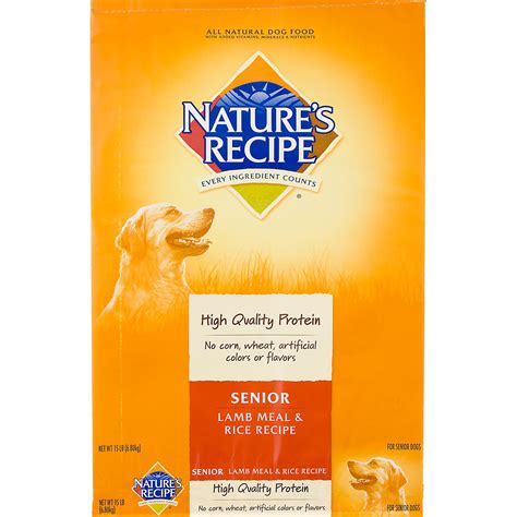 Best senior dog food overall: Nature's Recipe Senior Lamb & Rice Formula Dog Food | Petco