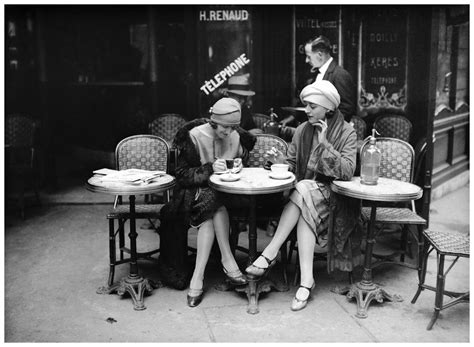 Terrasse De Café Paris 1925 Vintage Paris Paris 1920s Robert Doisneau