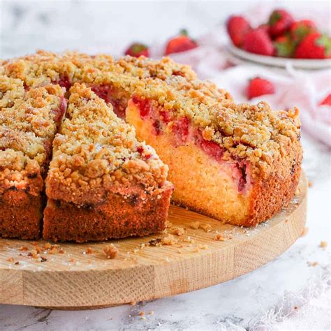 Strawberry Crumble Cake A Baking Journey