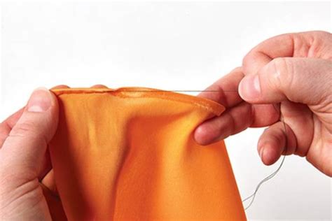 How To Hem Silk By Hand Or Machine Easily Pants Scarf