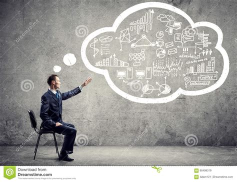 He Is Thinking Over His Plan Stock Image Image Of Speech Marketing