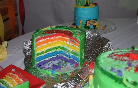 wizard of oz rainbow cake