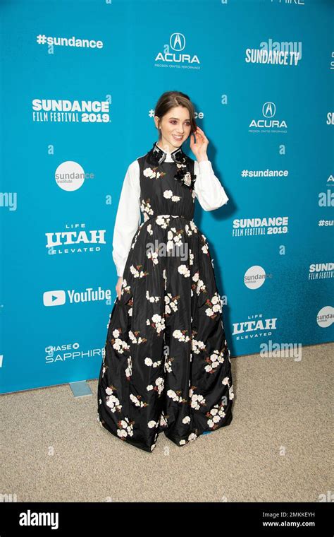 Actress Natalia Dyer Poses At The Premiere Of Velvet Buzzsaw During The Sundance Film